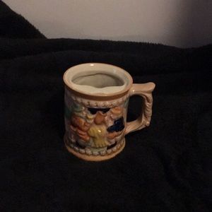 Small Decorative ceramic Mustache Cup